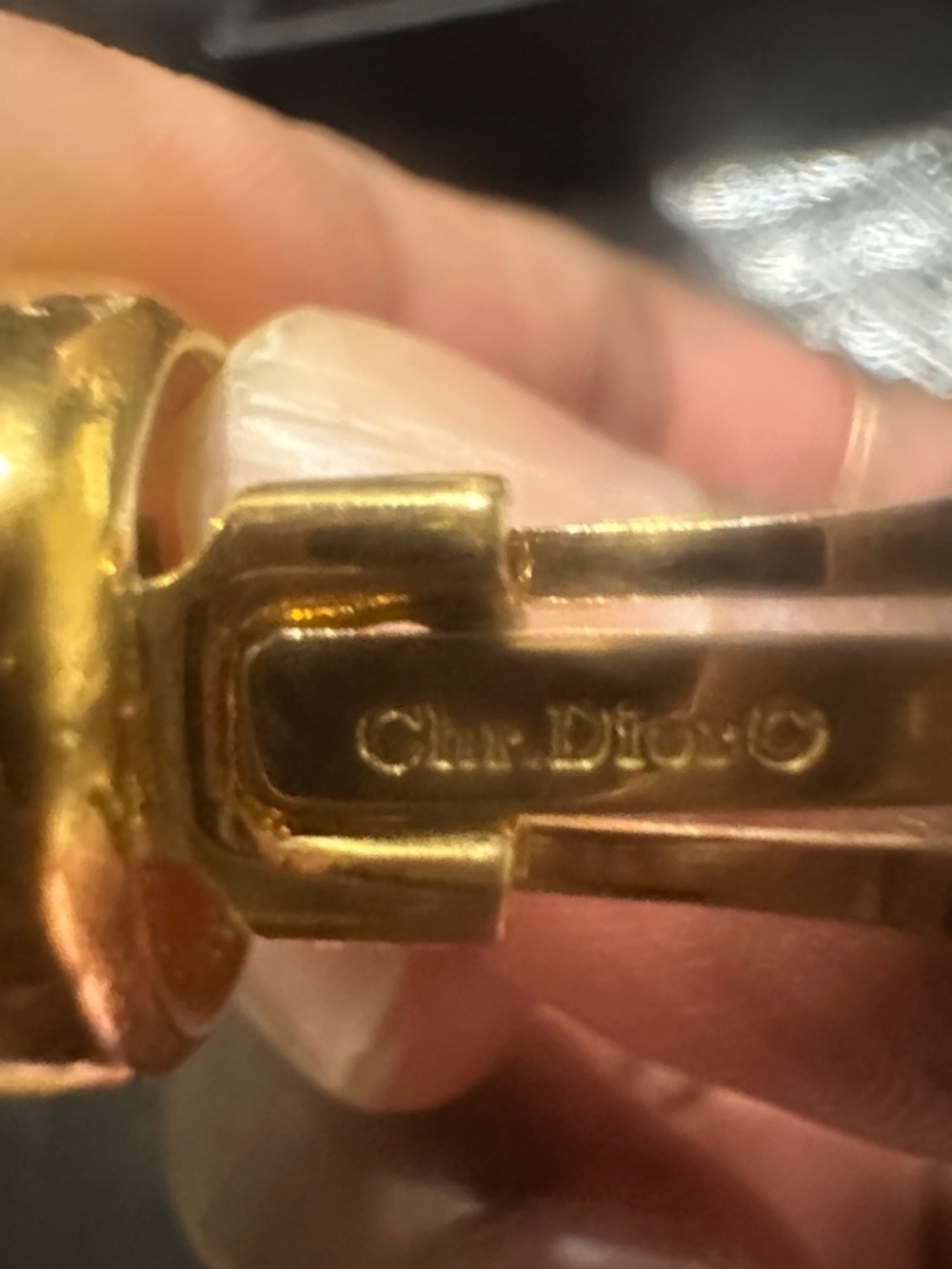 Christian Dior Vintage Clip-On Earrings - Picture 4 of 5